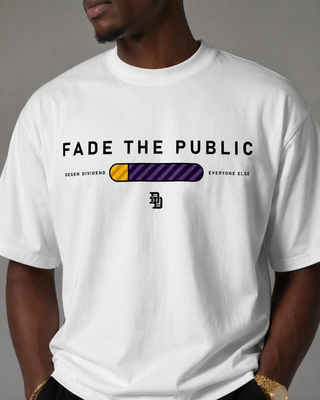Fade The Public Tee — White
